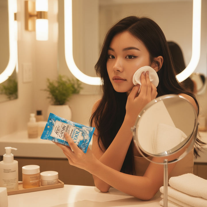 GATSBY Facial Wipes Icy Cold (Wipes Away Dead Skin Cells And Oil Shine)