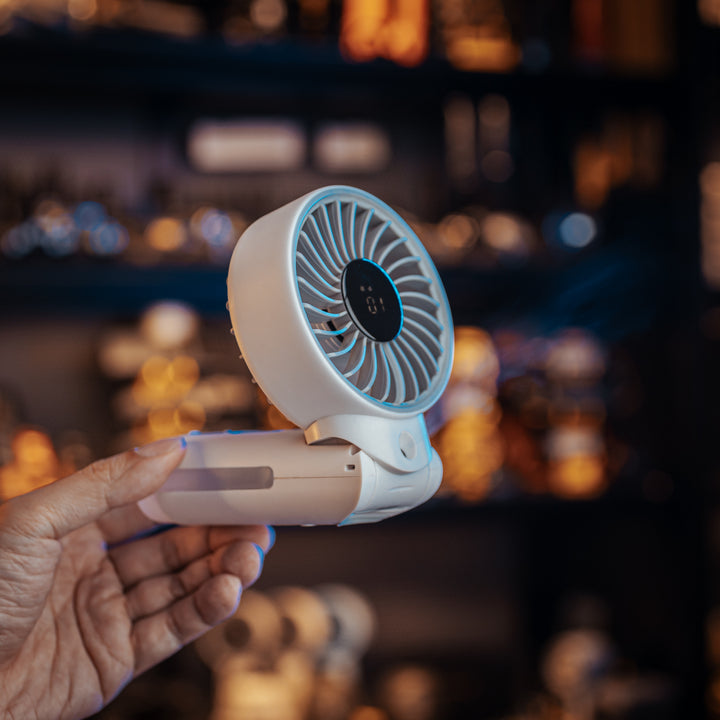 izzCool 30 (White) - Foldable Air Conditioner Fan (3,500mAh)