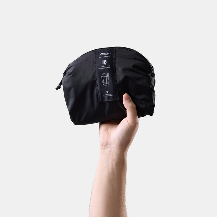 Matador 18L Zipper Packable Backpack - Black - view 7
