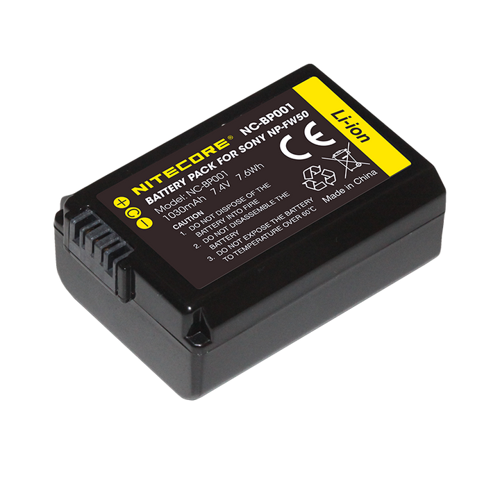 NP-FW50 (1030mAh) Battery Pack for Sony (NC-BP001)