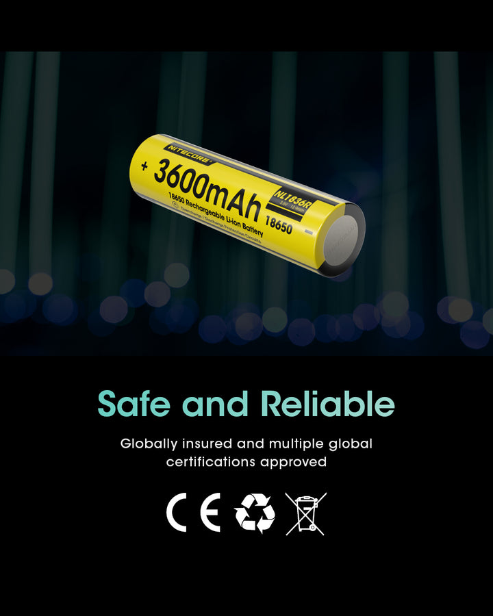 NL1836R (18650 - 3600mAh - 6A)