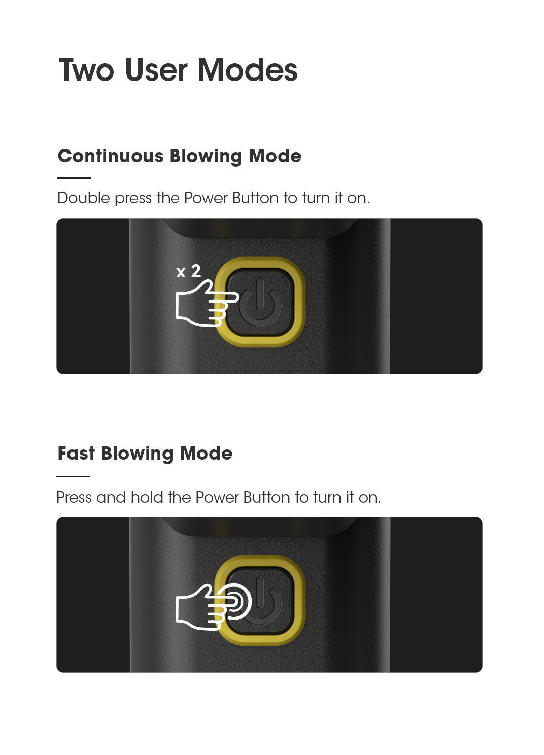 CW20 - Handheld Turbo Fan (150km/h)