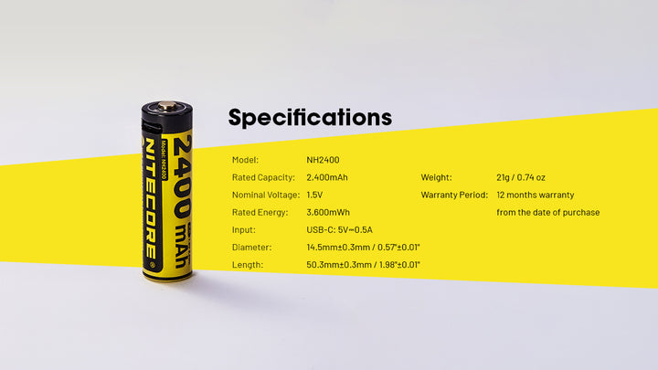 NH2400 (AA - 2400mAh - 1.5V)