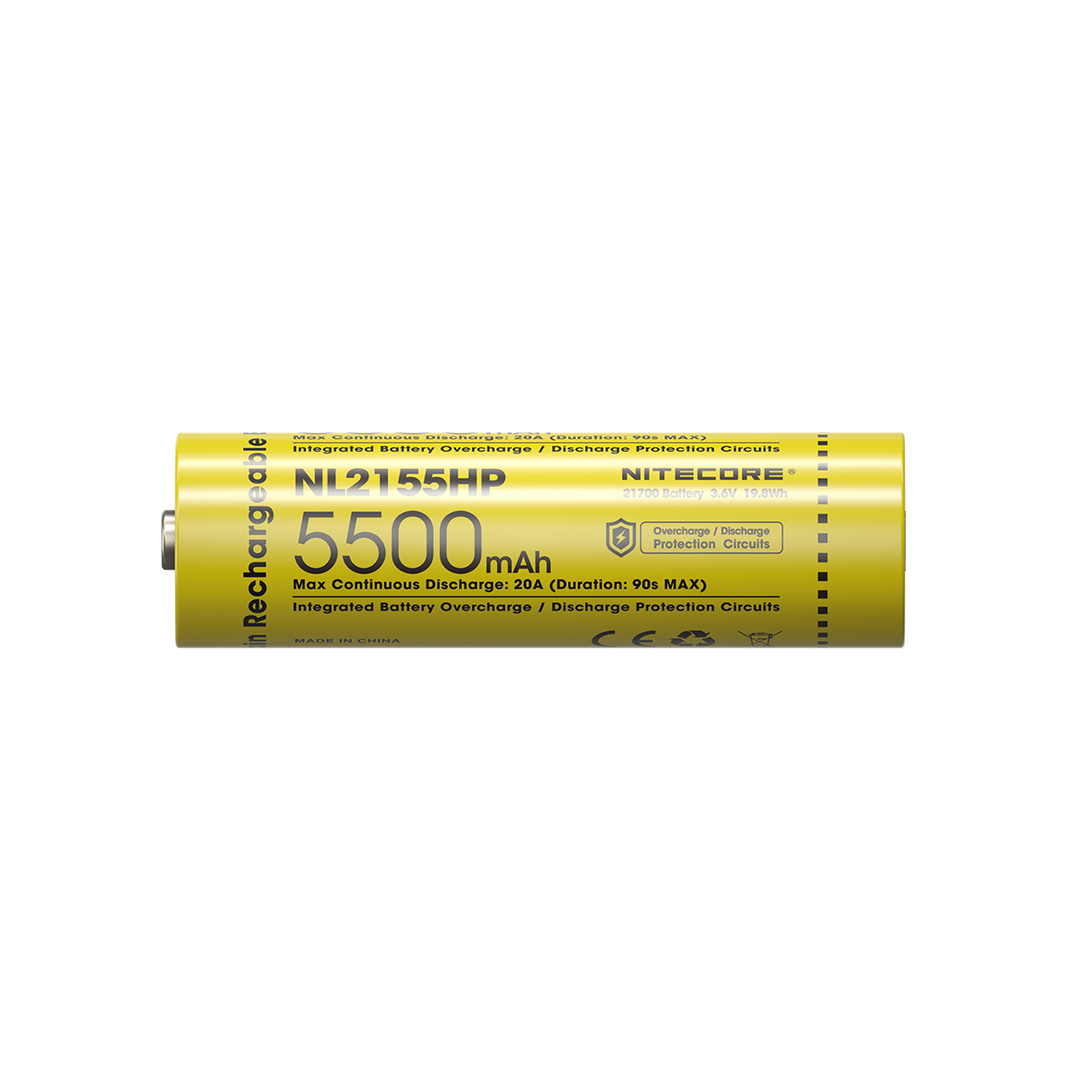 Nitecore NL2155HP - label and specifications view - Nitecore Singapore