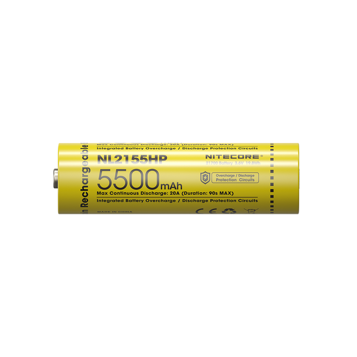 Nitecore NL2155HP - label and specifications view - Nitecore Singapore