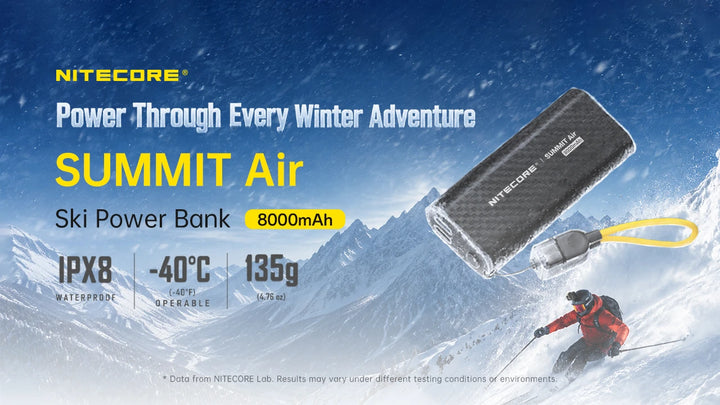Nitecore SUMMIT Air ski power bank - Nitecore Singapore
