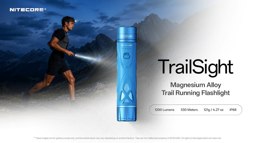 Nitecore TrailSight - Magnesium Alloy Trail Running Flashlight - Nitecore Singapore