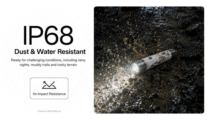 Nitecore TrailSight - IP68 dust and water resistant, 1m impact resistance - Nitecore Singapore
