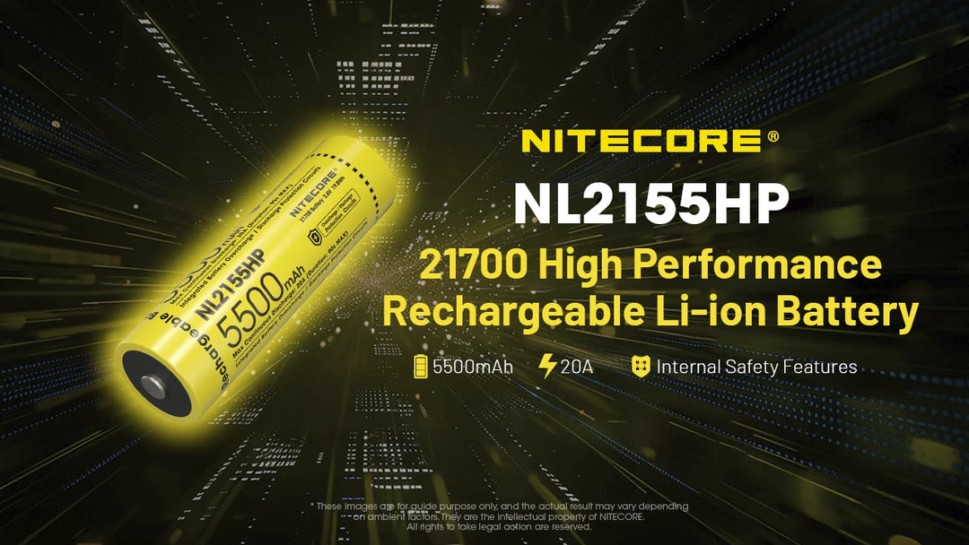 Nitecore NL2155HP 21700 high performance rechargeable Li-ion battery - Nitecore Singapore