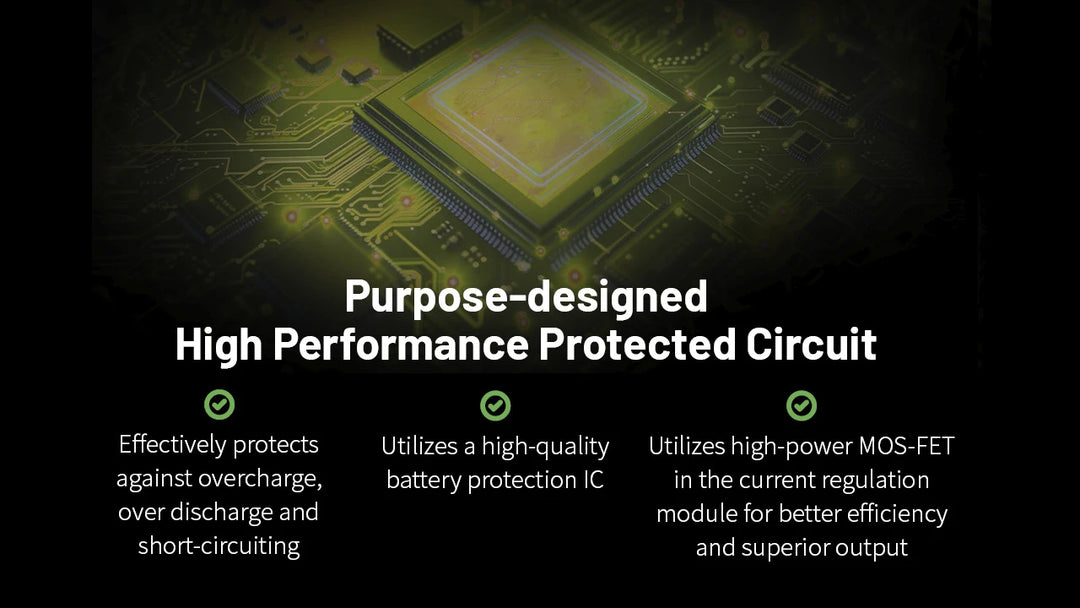 Nitecore NL2155HP - purpose-designed high performance protected circuit - Nitecore Singapore