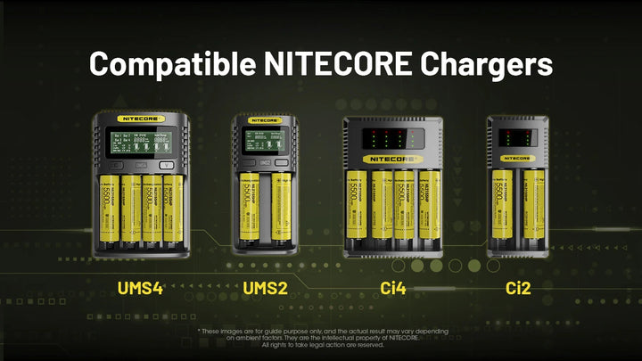 Nitecore NL2155HP - compatible Nitecore chargers UMS4 UMS2 Ci4 Ci2 - Nitecore Singapore