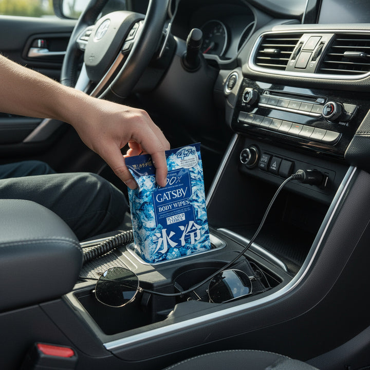 GATSBY Body Wipes Icy Cold Citrus (Removes Sweat & Body Odour)