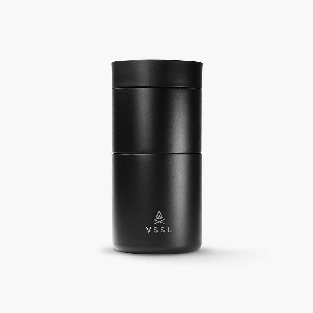 VSSL Nest Pour-Over Set - Black, nested into one compact unit - Nitecore Singapore