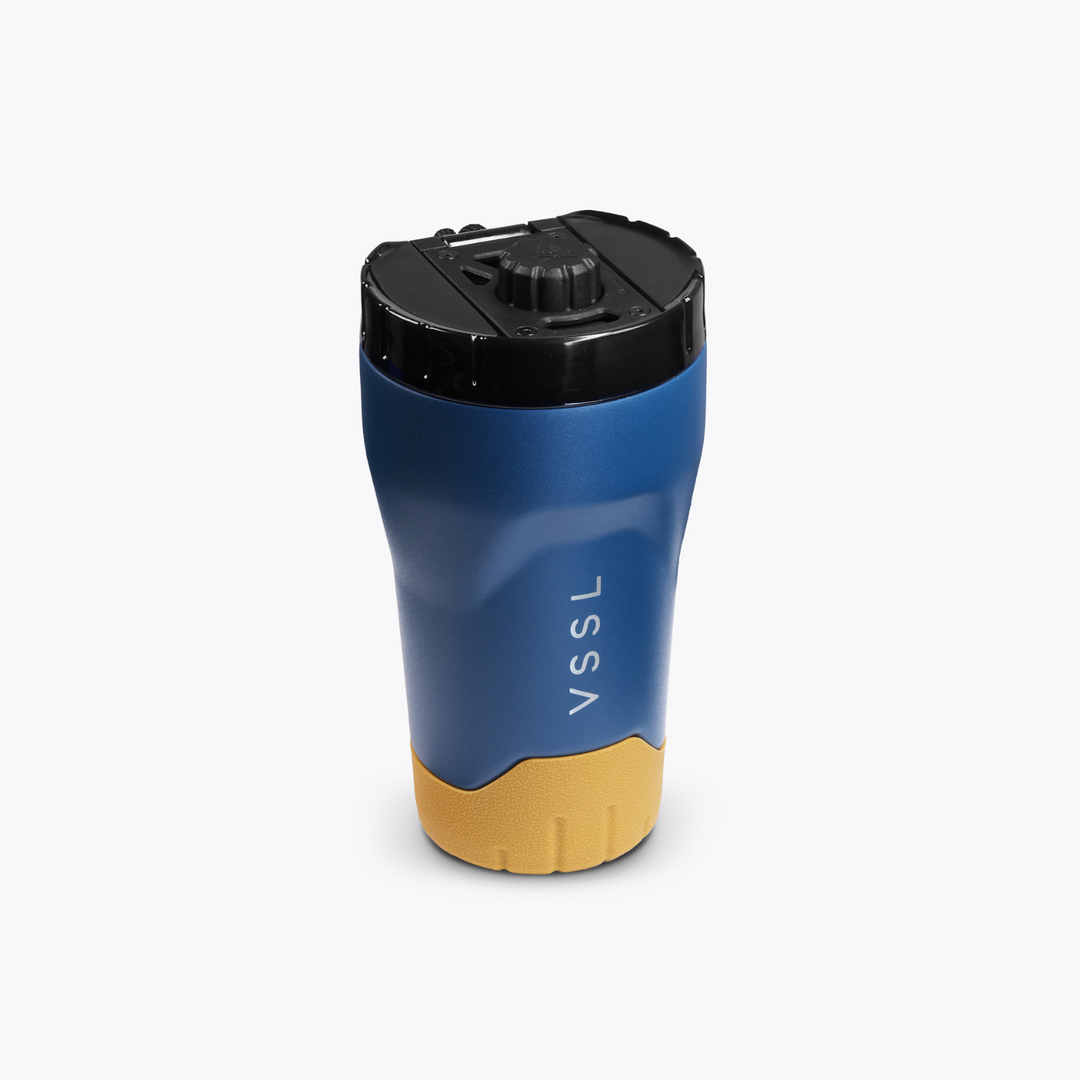 VSSL Rift Tumbler 10oz - angled view of the ergonomic grip - Nitecore Singapore