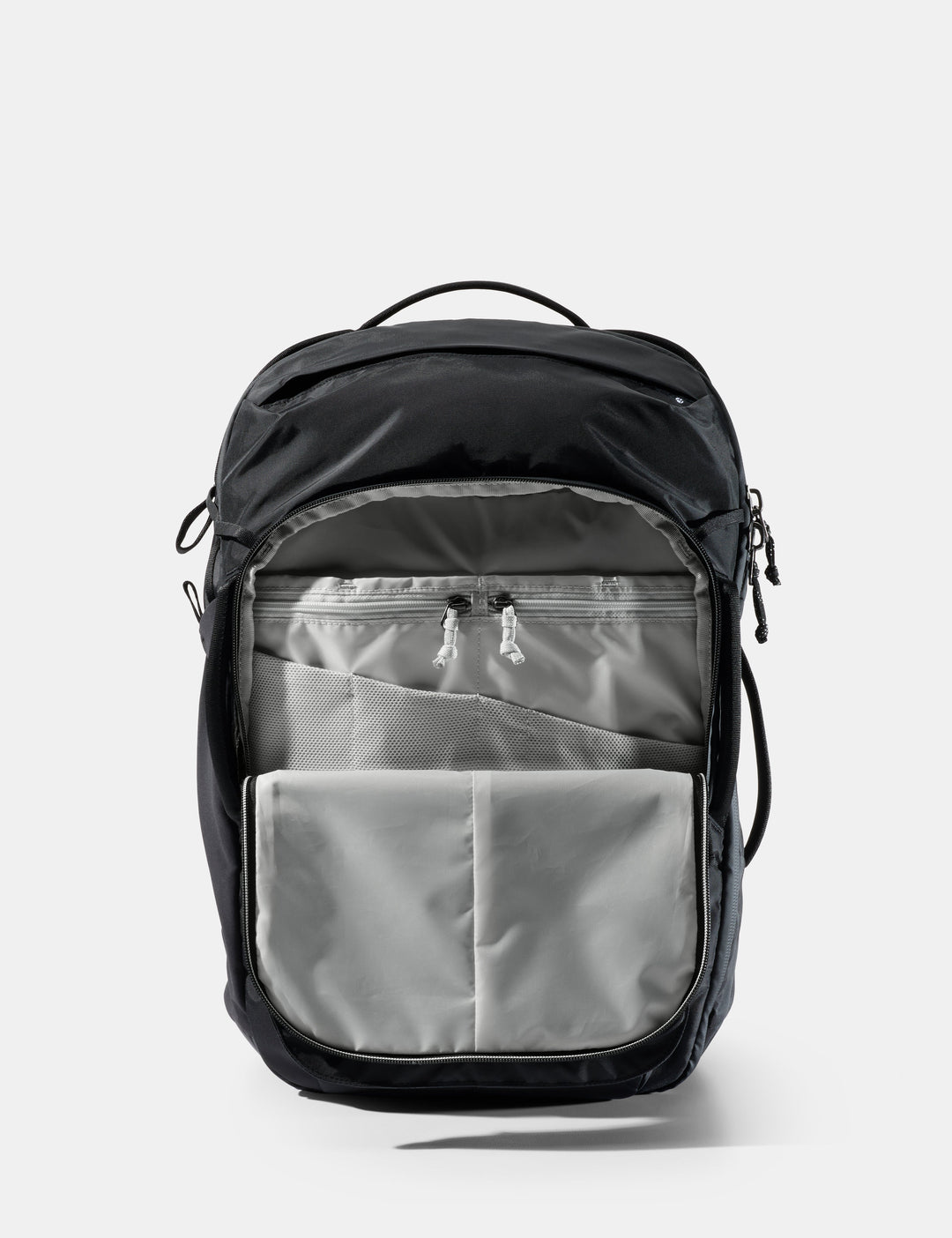 Matador 30L Carry-On Travel Pack in Black - black and gray backpack on a white background