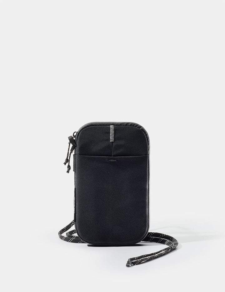 Matador Global Travel Stash in Black - black travel wallet on white background