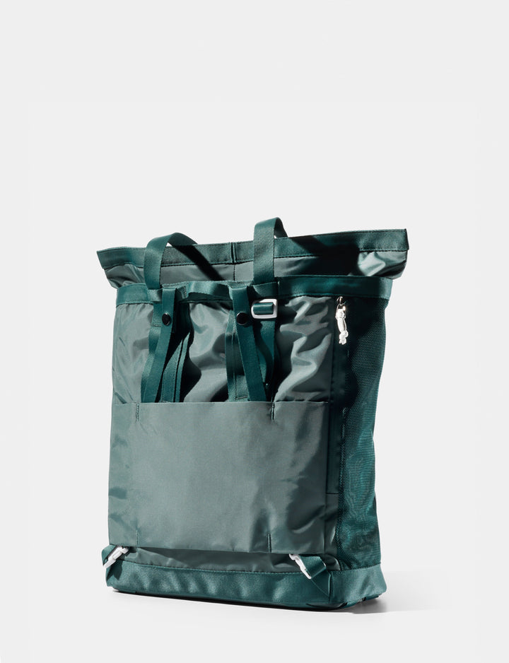 Matador 24L Tote Pack in Juniper - green tote pack on a white background