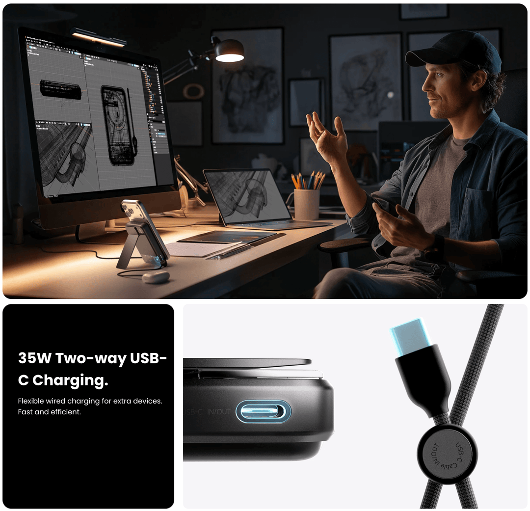 Sharge ICEMAG 3 (10,000mAh 3A 35W Qi2 Wireless)