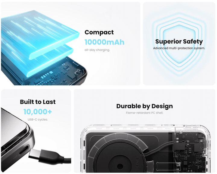 Sharge ICEMAG 3 (10,000mAh 3A 35W Qi2 Wireless)