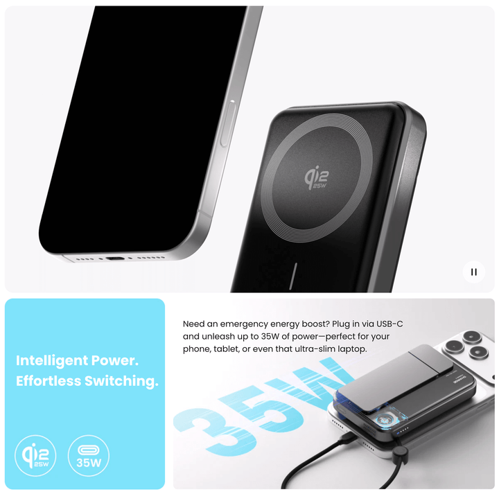 Sharge ICEMAG 3 (10,000mAh 3A 35W Qi2 Wireless)