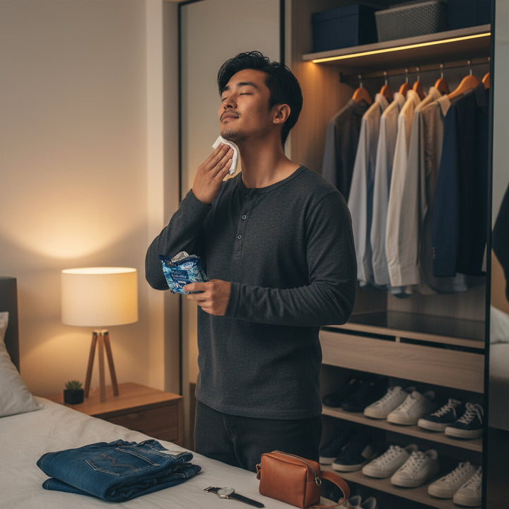 GATSBY Body Wipes Icy Cold Citrus (Removes Sweat & Body Odour)