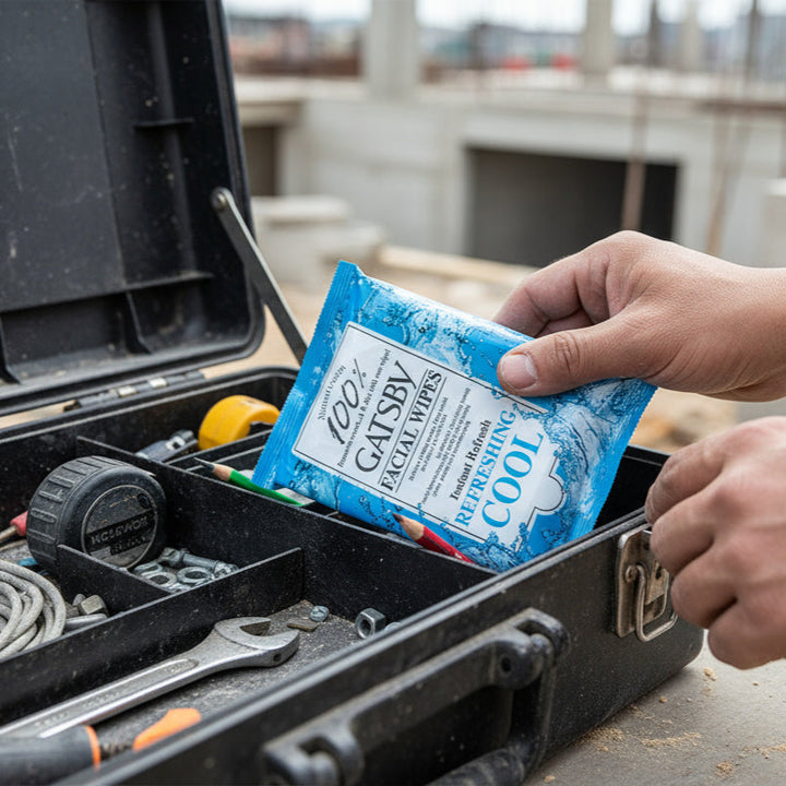 GATSBY Facial Wipes Icy Cold (Wipes Away Dead Skin Cells And Oil Shine)