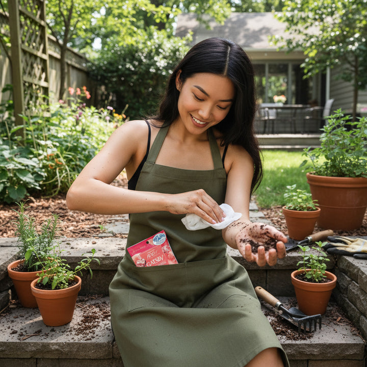 GATSBY Body Wipes Icy Cold Peach (Removes Sweat & Body Odour)