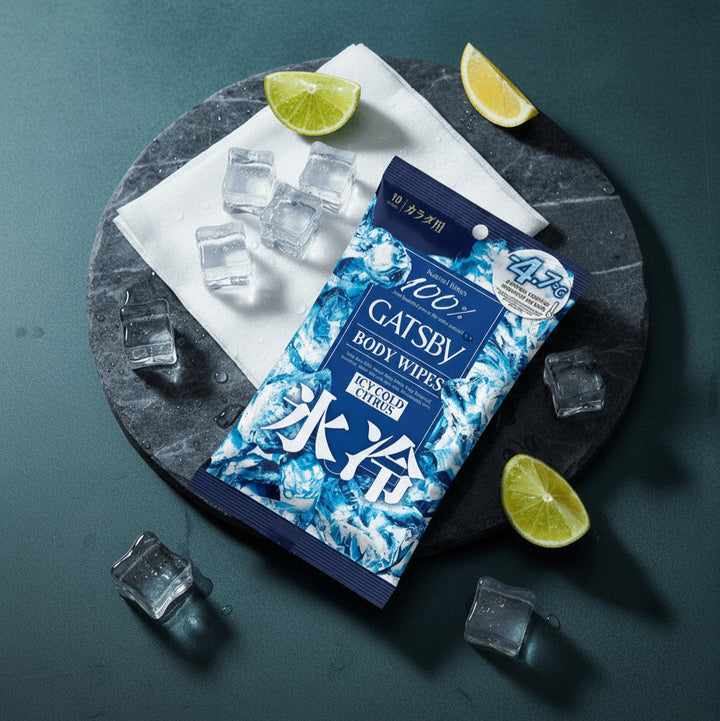 GATSBY Body Wipes Icy Cold Citrus (Removes Sweat & Body Odour)