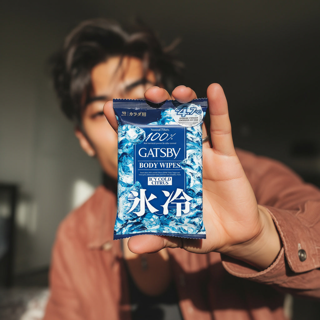 GATSBY Body Wipes Icy Cold Citrus (Removes Sweat & Body Odour)