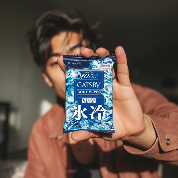 GATSBY Body Wipes Icy Cold Citrus (Removes Sweat & Body Odour)