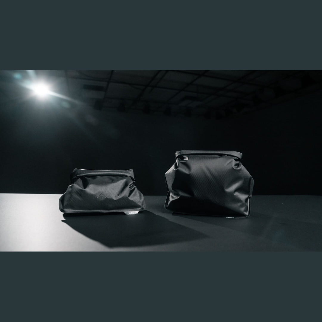 FlatPak Waterproof Toiletry Case in use