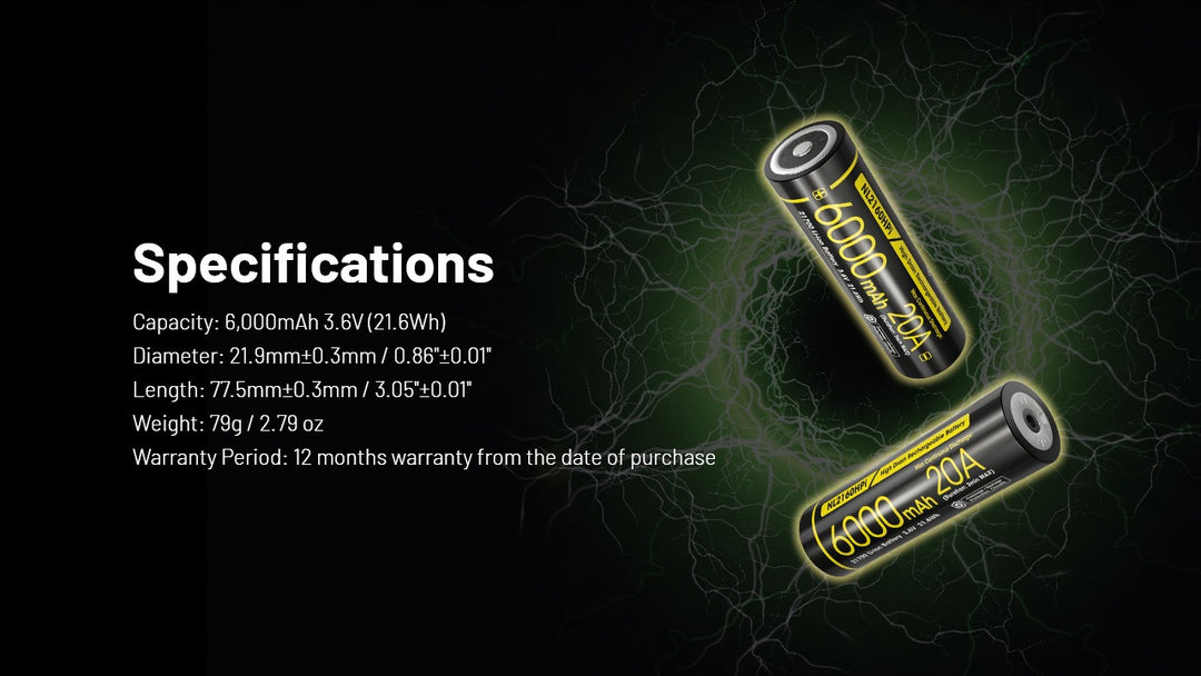 NL2160HPi (21700 - 5000mAh - 20A)