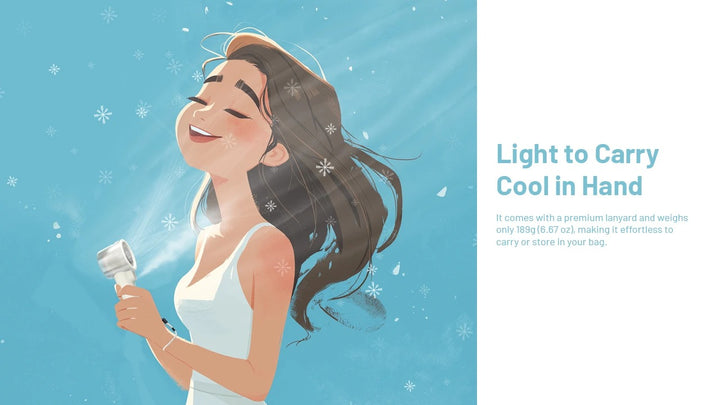 izzCool 20 PRO- Handheld Air Conditioner Fan (5,000mAh)