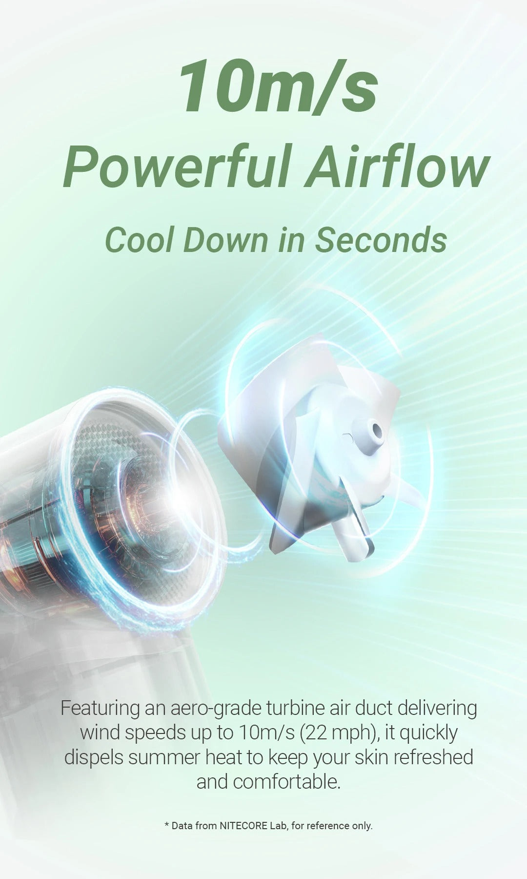 NEF01 LITE - Mini Handheld Fan (2,600mAh)
