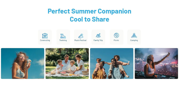 izzCool 20 - Handheld Air Conditioner Fan (2,000mAh)