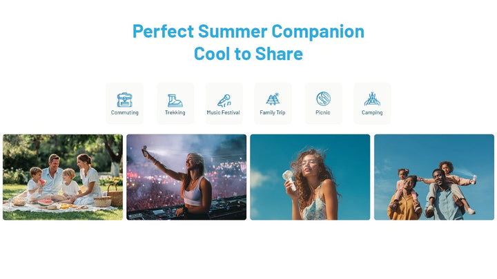 izzCool 20 PRO- Handheld Air Conditioner Fan (5,000mAh)