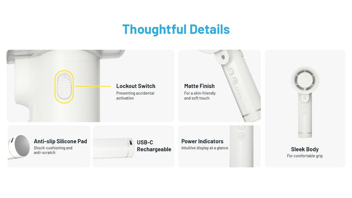 izzCool 20 - Handheld Air Conditioner Fan (2,000mAh)