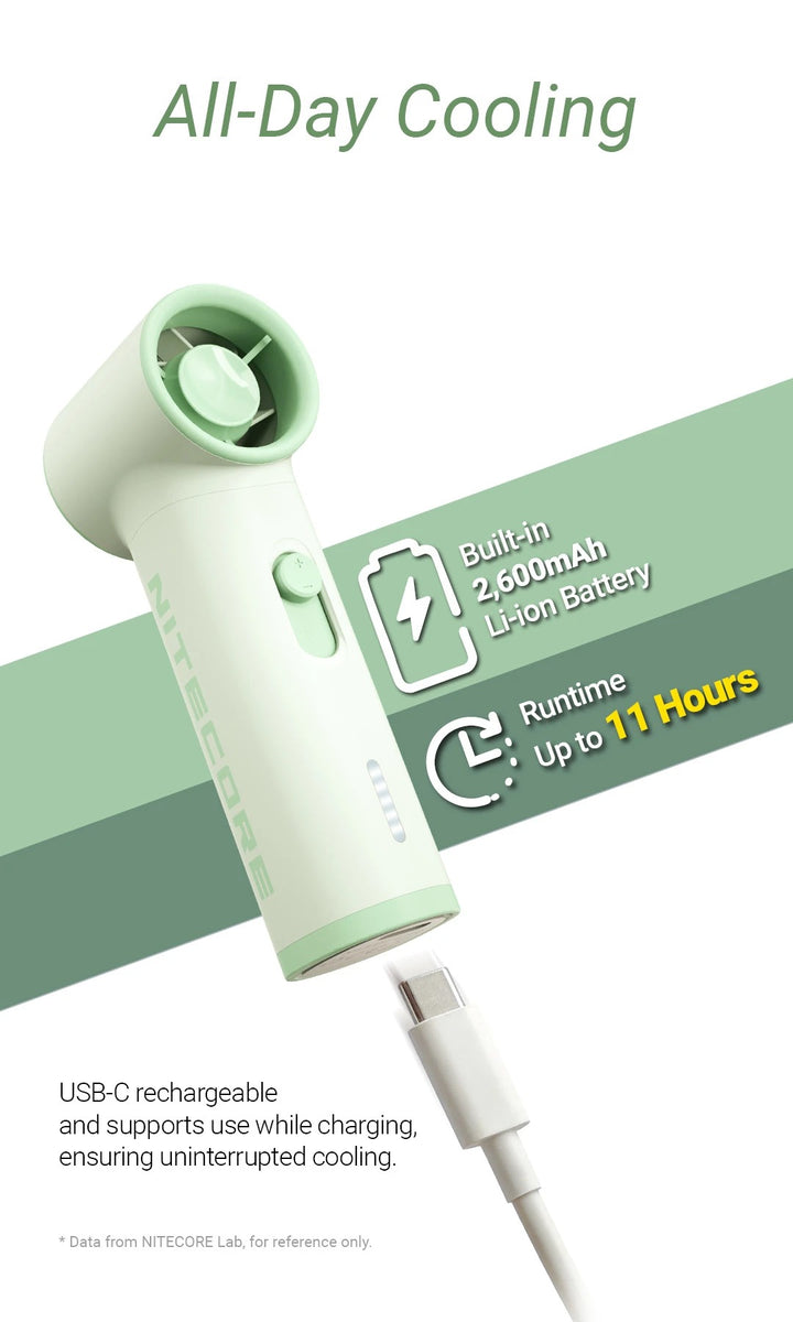 NEF01 LITE - Mini Handheld Fan (2,600mAh)