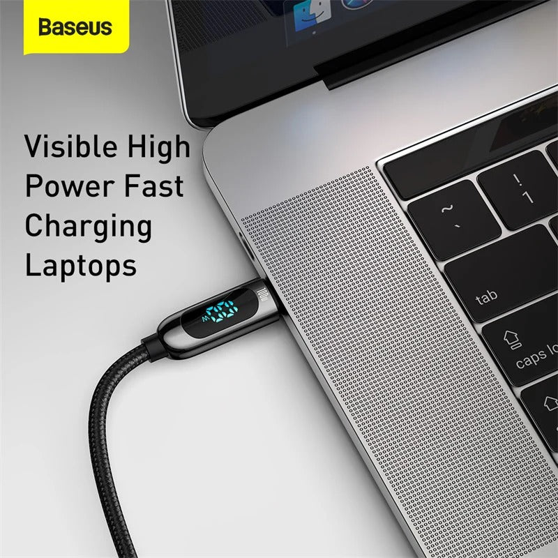 Baseus 100W Display Fast Charging Cable USB-C (1m)