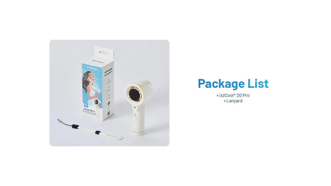 izzCool 20 PRO- Handheld Air Conditioner Fan (5,000mAh)