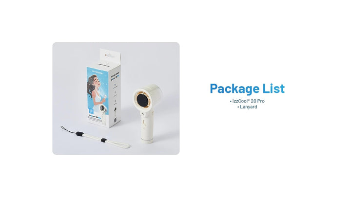 izzCool 20 PRO- Handheld Air Conditioner Fan (5,000mAh)