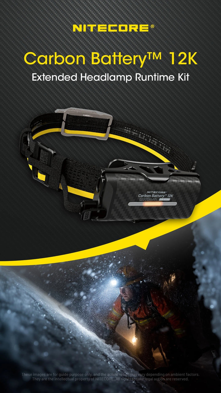 Carbon Battery 12K Headband Kit (12,000mAh 3A)