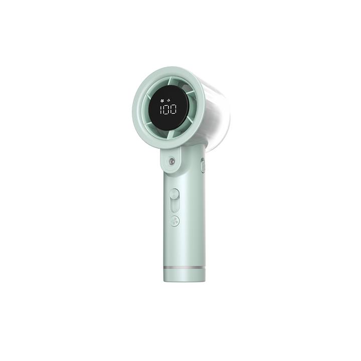 izzCool 20 PRO (Green) - Handheld Air Conditioner Fan (5,000mAh)