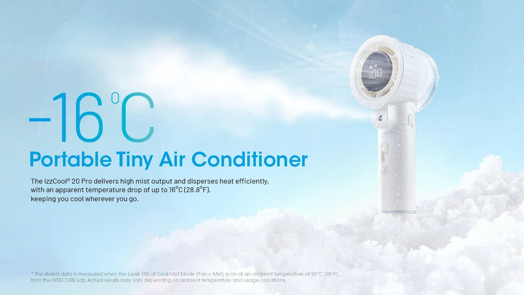 izzCool 20 PRO- Handheld Air Conditioner Fan (5,000mAh)