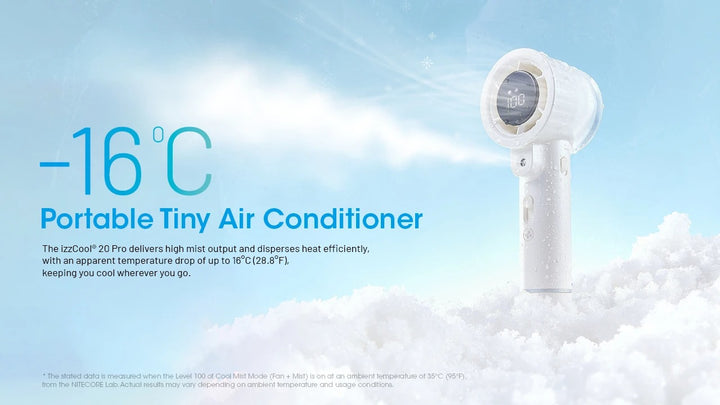 izzCool 20 PRO- Handheld Air Conditioner Fan (5,000mAh)