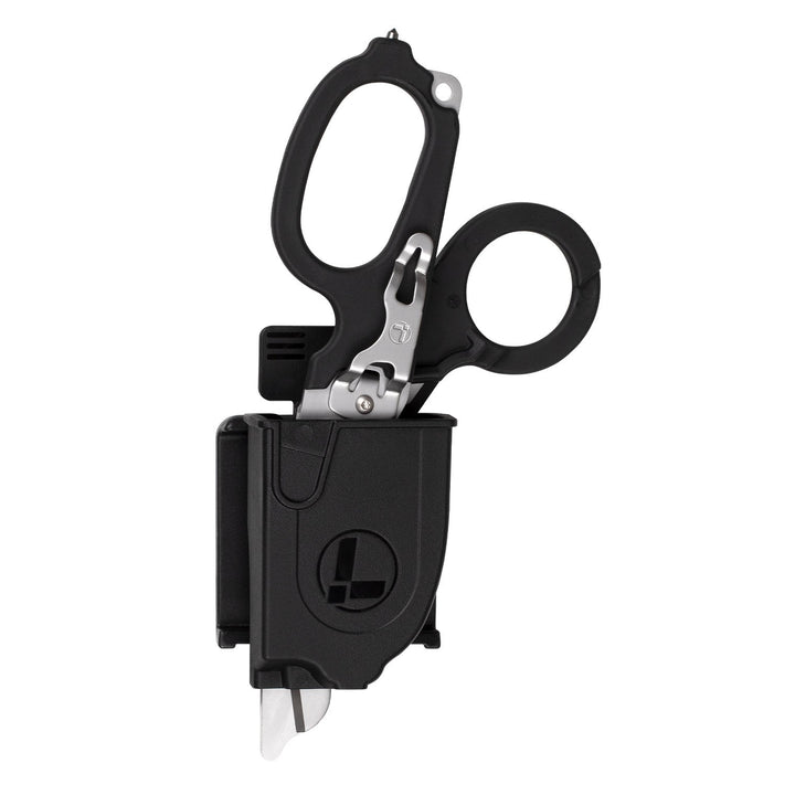 Leatherman Raptor Rescue - Black in the utility holster - Nitecore Singapore