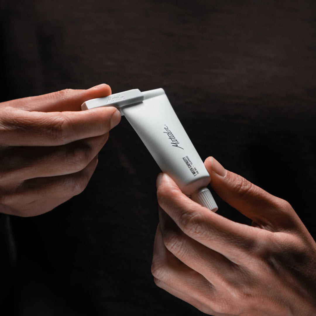 Refillable Toothpaste Tubes in use