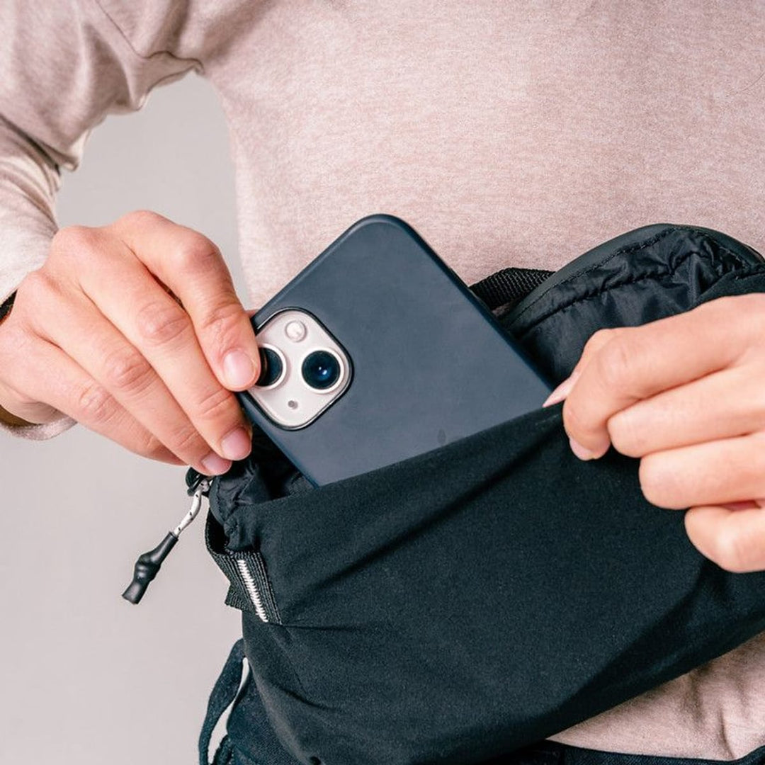 ReFraction Packable Sling 2L in use
