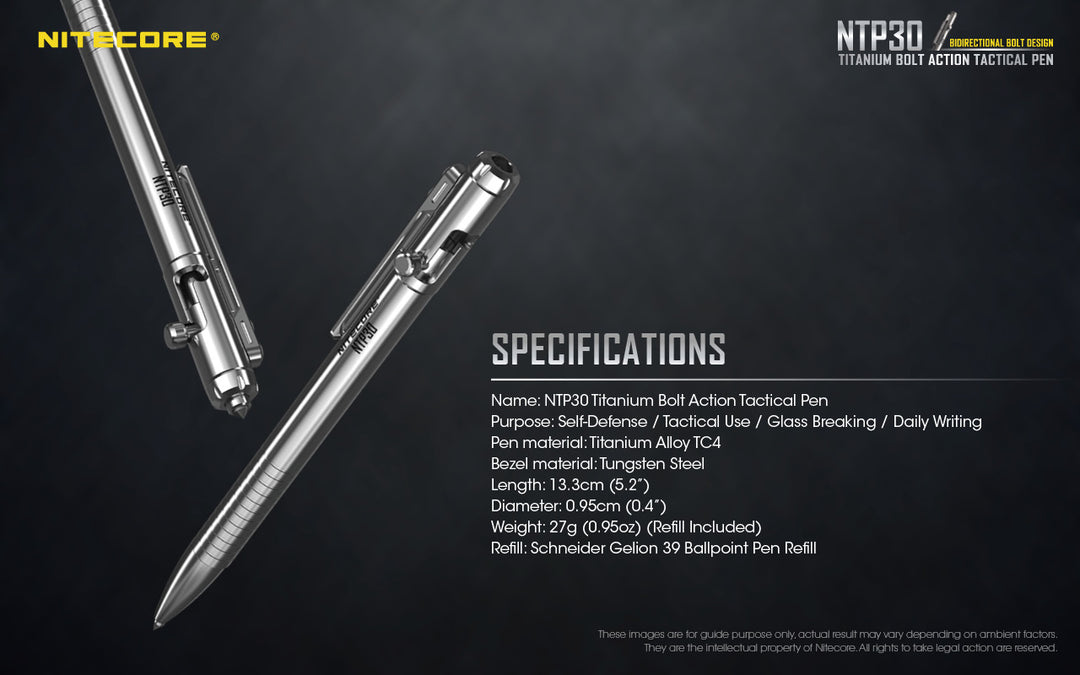 Bolt Action Titanium Pen NTP30