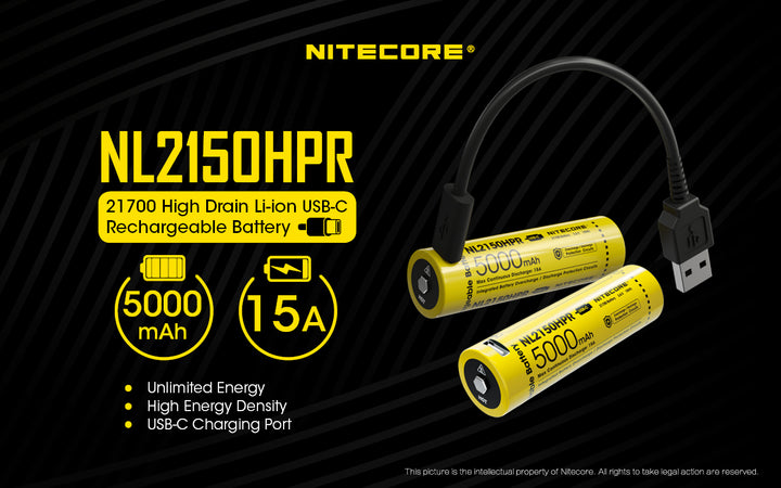 NL2150HPR (21700 - 5000mAh - 15A)